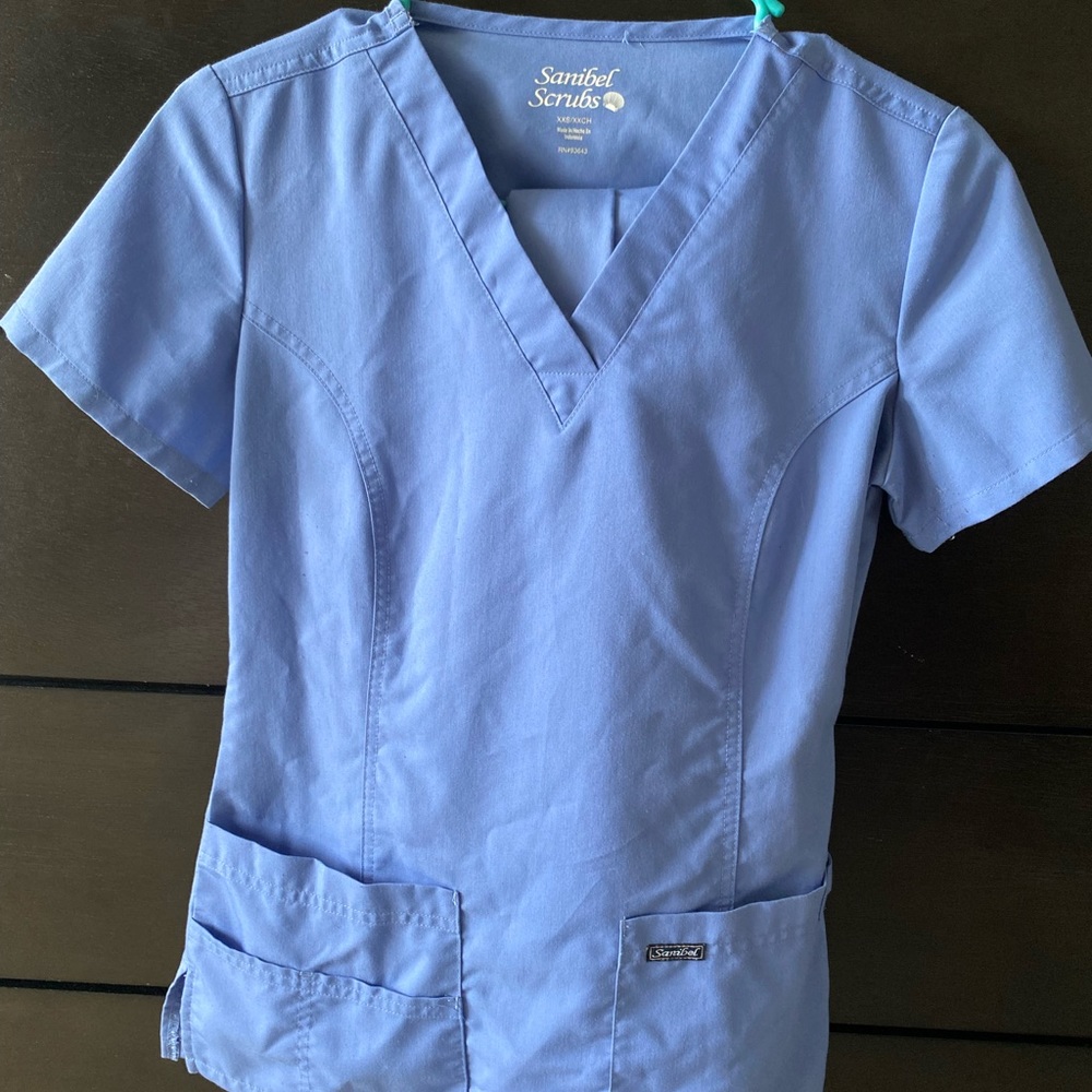 Sanibel Medical Scrubs light blue size XXS